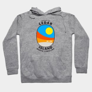 Cedar Island, NC Summertime Vacationing Abstract Sunrise Hoodie